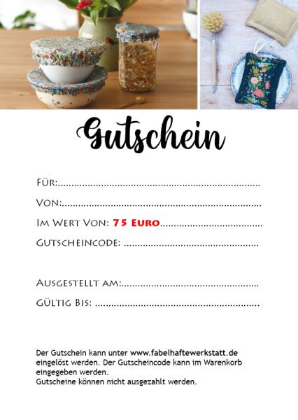 Gutschein: 75 Euro